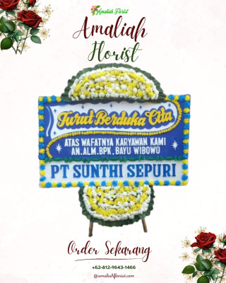 Papan Bunga Duka di Tanjung Mulia Hilir
