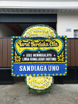 Papan Bunga Duka di Tanjung Mulia Hilir